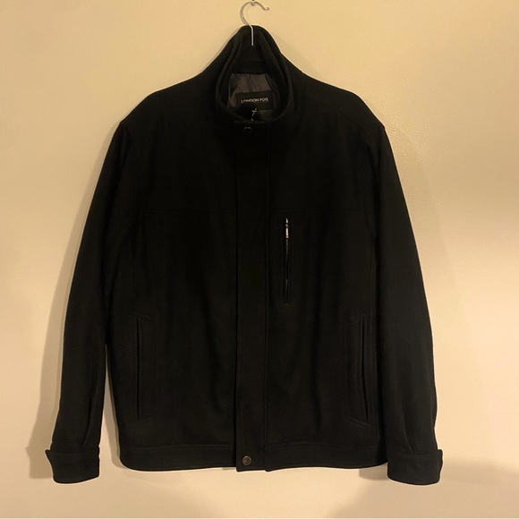 Men’s London Fog Classic Black Coat - Picture 1 of 9